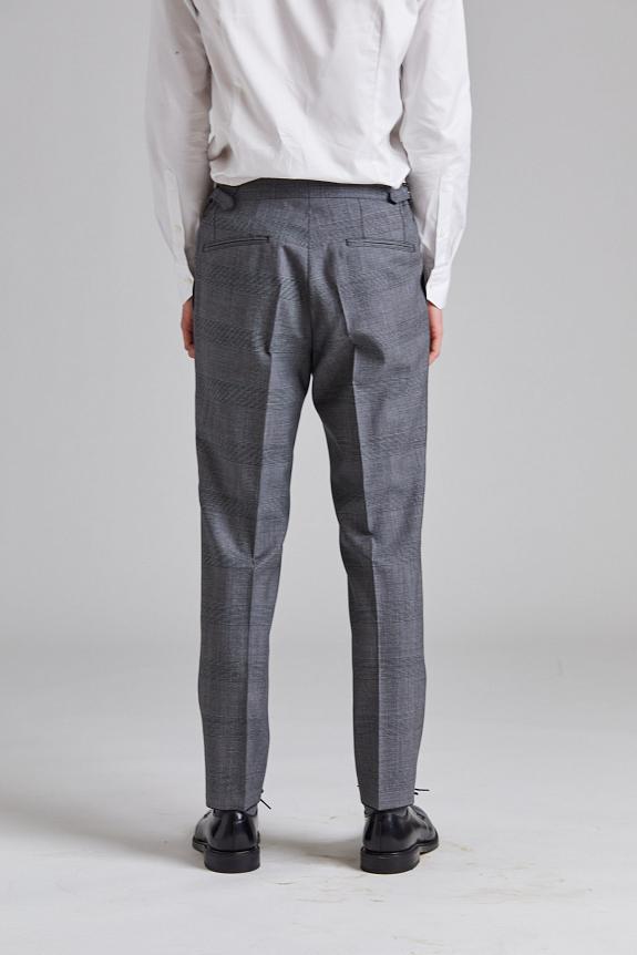 Onesto Prato Pant Tropical Glencheck Grey-3