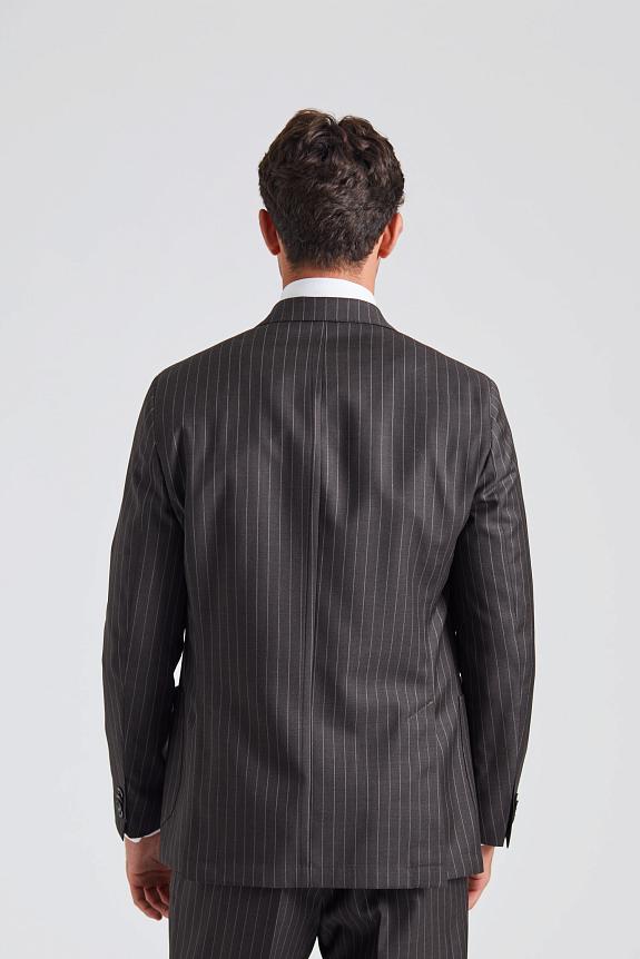 Onesto Vicenza Suit Brown Pinstripe-3