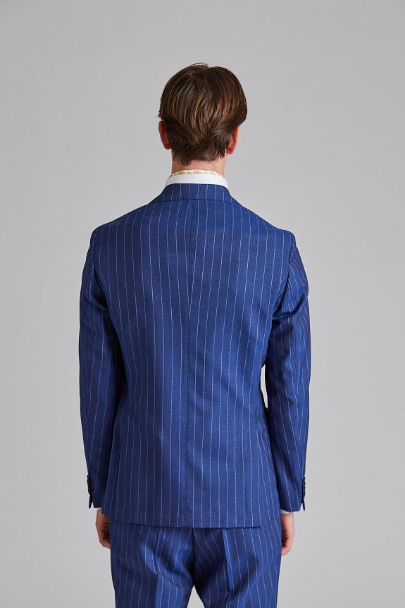 Onesto Vicenza Suit Tropical Pinstripe Blue-5