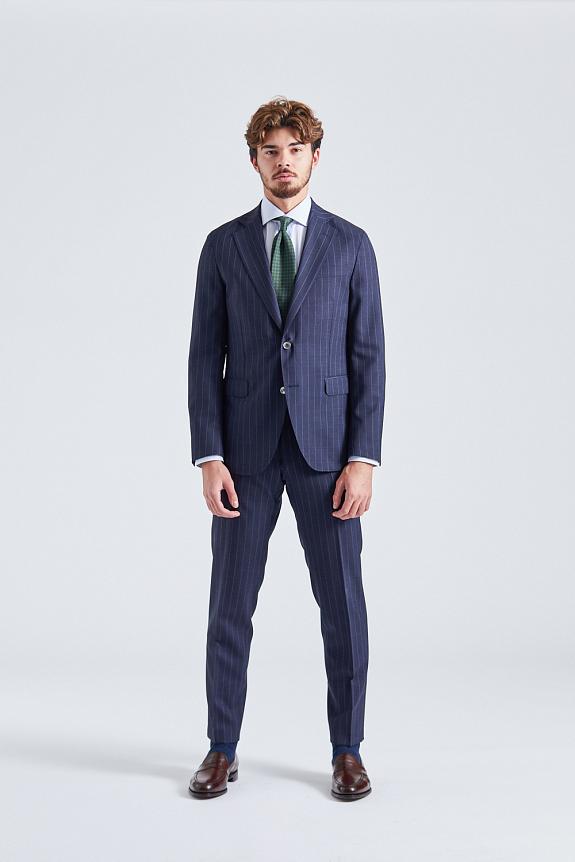 Onesto N.Siena Pisa Suit Navy Pinstripe-1