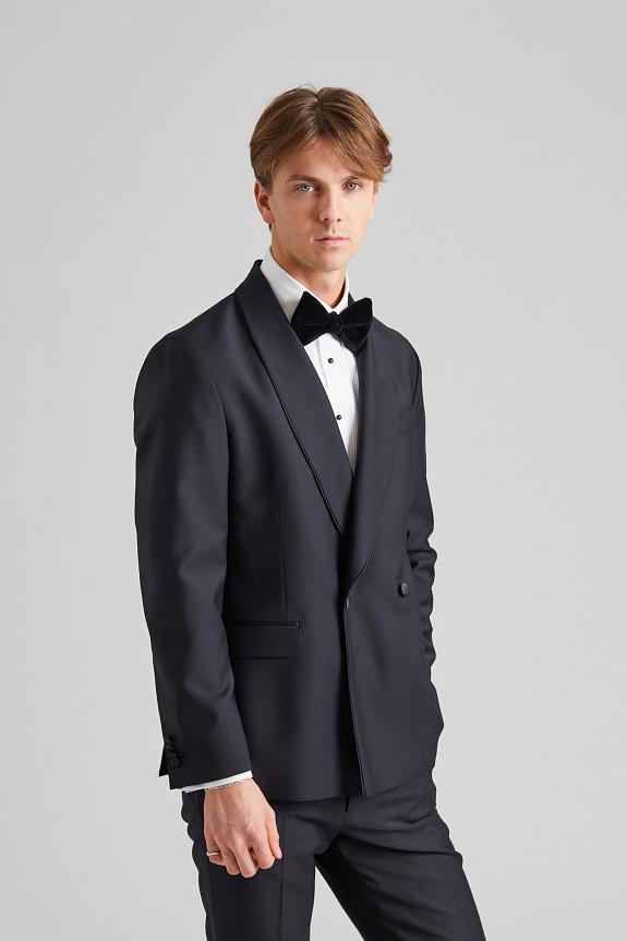 Oscar Jacobson Fattore Piping Blazer Black-3