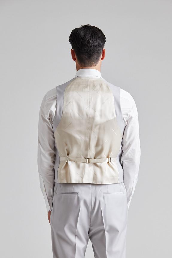 Oscar Jacobson Camden Waistcoat Gravel Grey-2