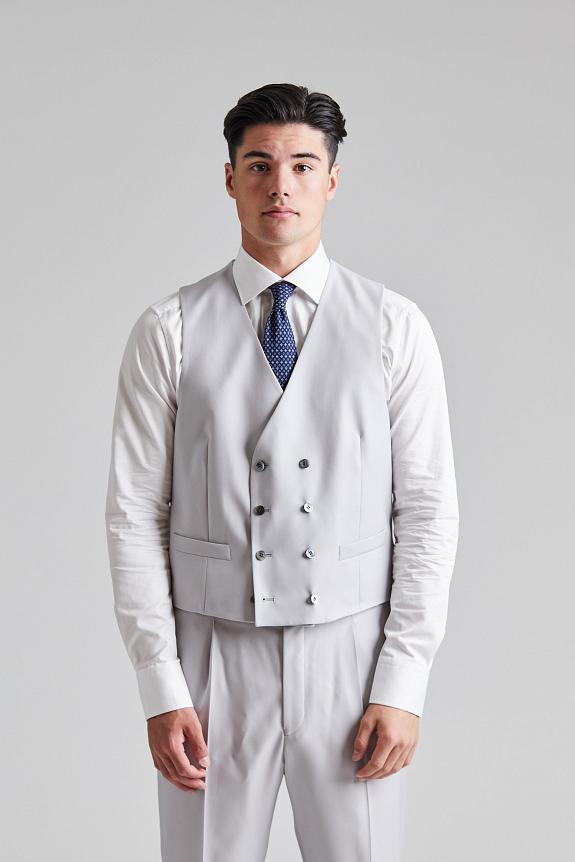 Oscar Jacobson Camden Waistcoat Gravel Grey