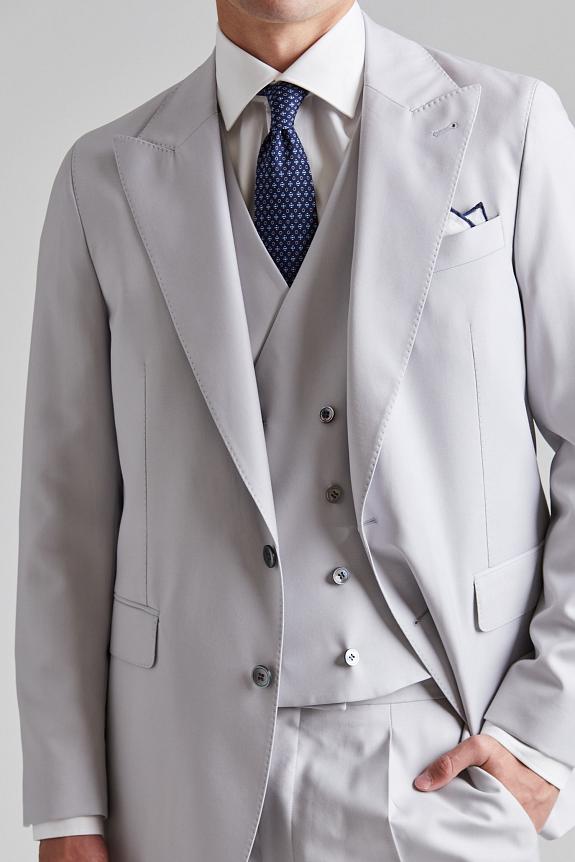 Oscar Jacobson Camden Waistcoat Gravel Grey-3