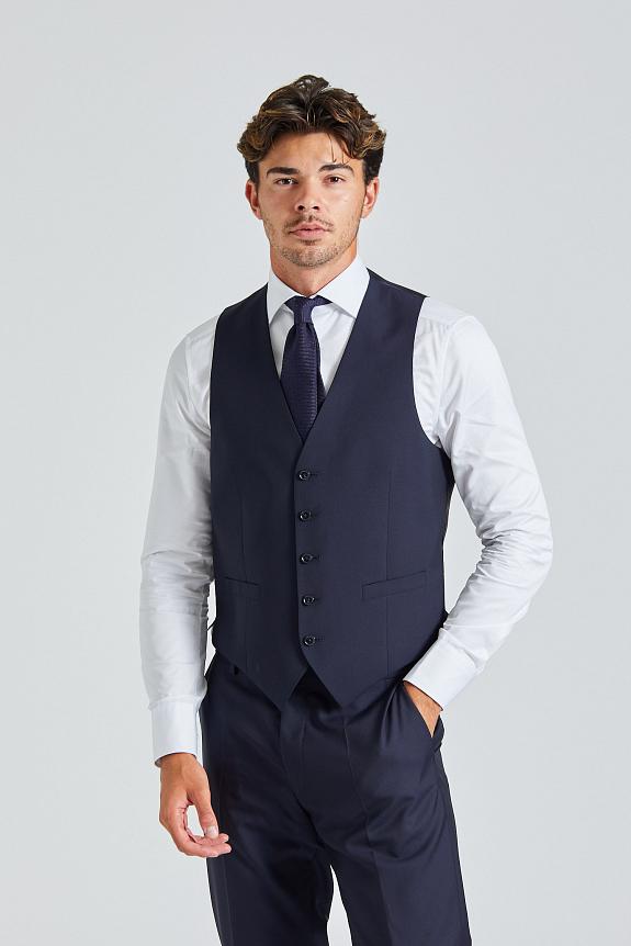 Oscar Jacobson Carlo Suit Waistcoat Navy