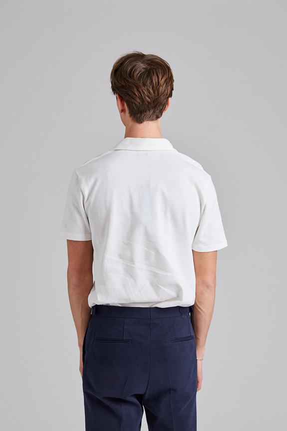 Oscar Jacobson Connor Structured Poloshirt Snow White-2