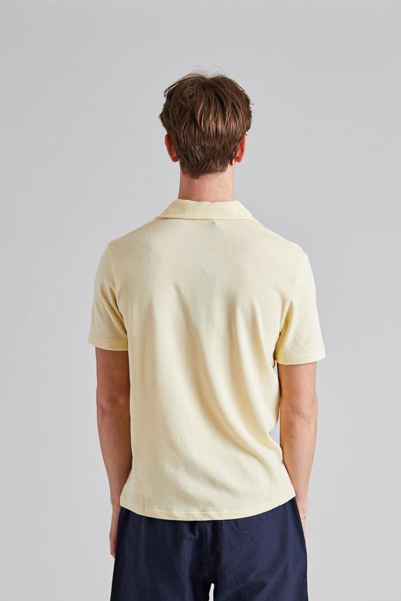 Oscar Jacobson Connor Structured Poloshirt Sunshine Yellow-2