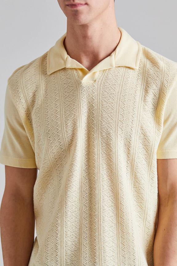 Oscar Jacobson Connor Structured Poloshirt Sunshine Yellow-3