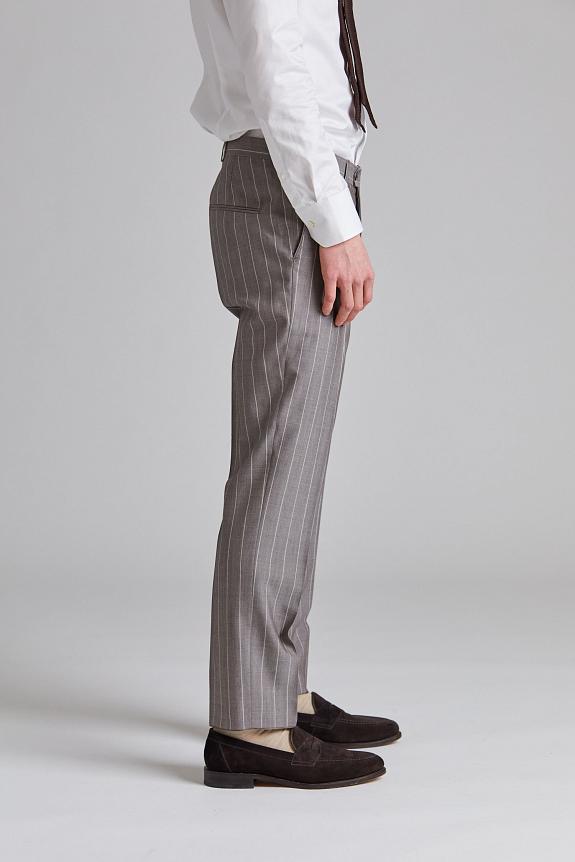 Oscar Jacobson Dandy Trousers Suede Brown-2