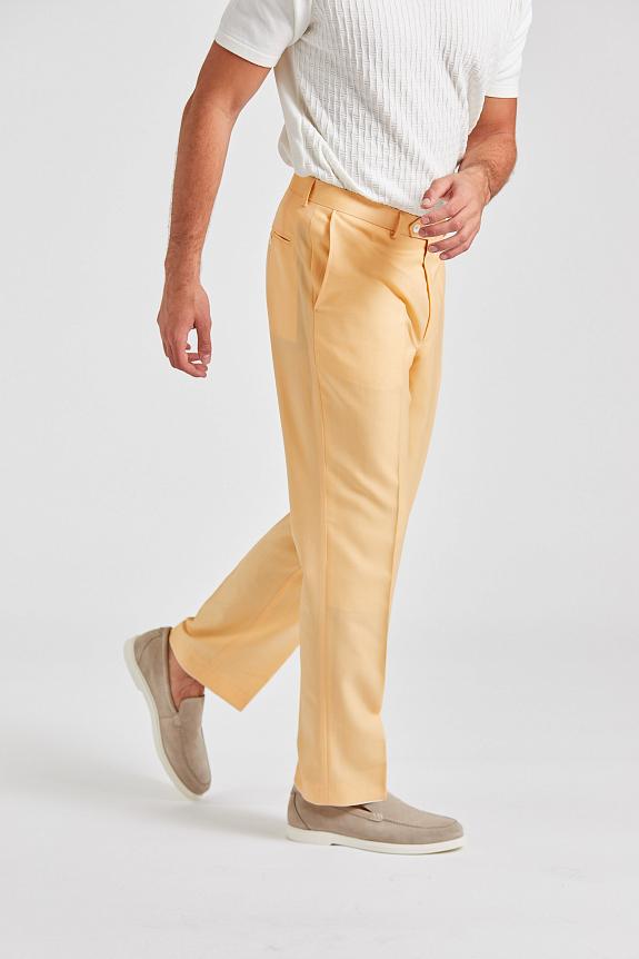 Oscar Jacobson Del S Trousers Yellow Sand-2