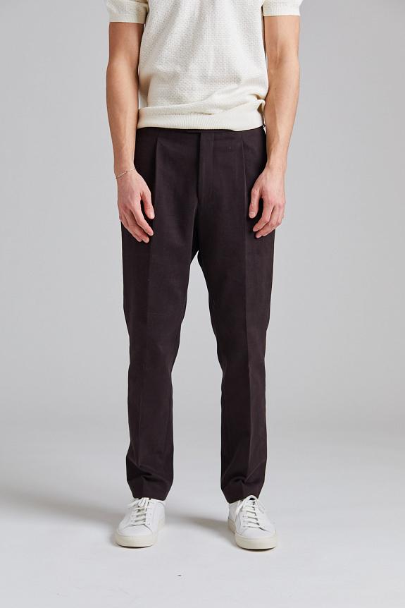 Oscar Jacobson Delon SA Evo Brushed Cotton Dk Brown