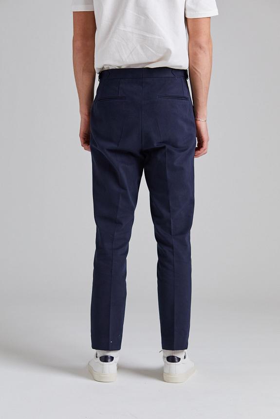 Oscar Jacobson Delon SA Evo Brushed Cotton Navy-3