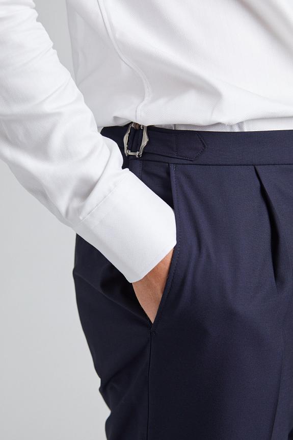 Oscar Jacobson Delon Side Adjusters Evo Trouser Navy-4