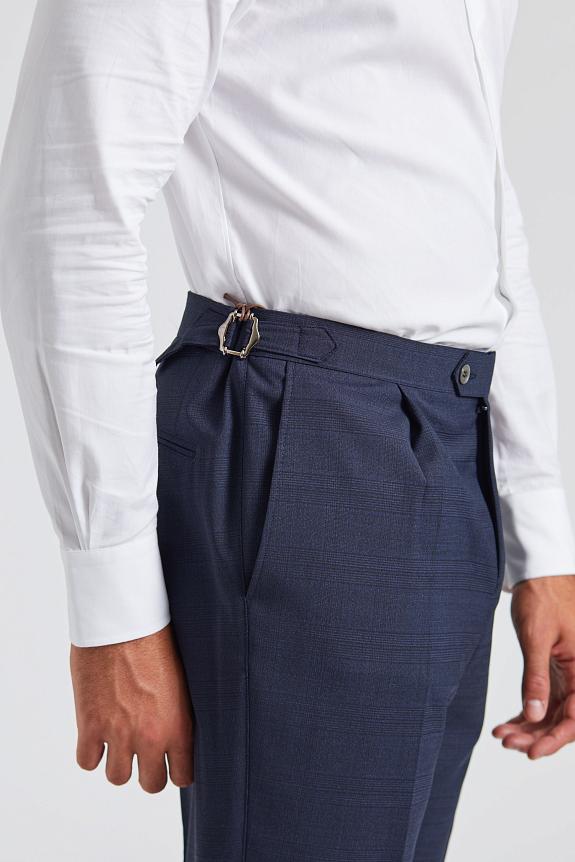 Oscar Jacobson Delon Side Adjuster Trousers Dew Blue-3