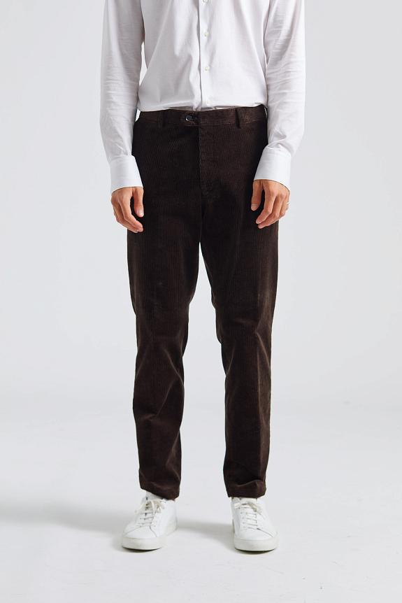 Oscar Jacobson Denz Trousers Dark Brown