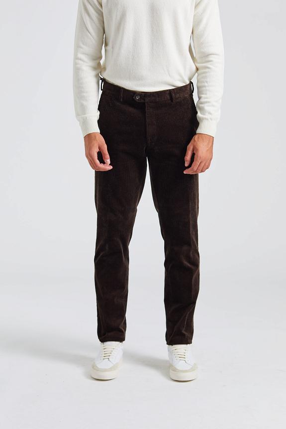 Oscar Jacobson Denz Trousers Dark Brown