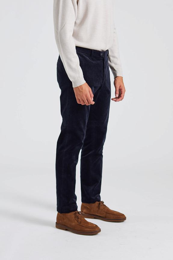 Oscar Jacobson Denz Trousers Navy-1