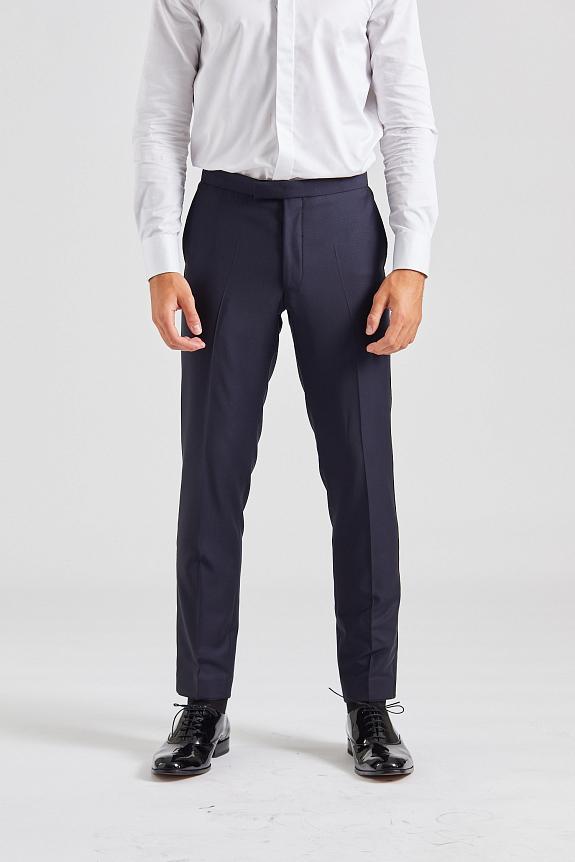 Oscar Jacobson Denz Tuxedo Trouser Navy