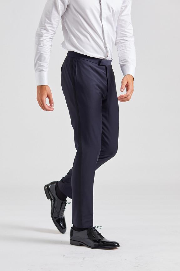 Oscar Jacobson Denz Tuxedo Trouser Navy