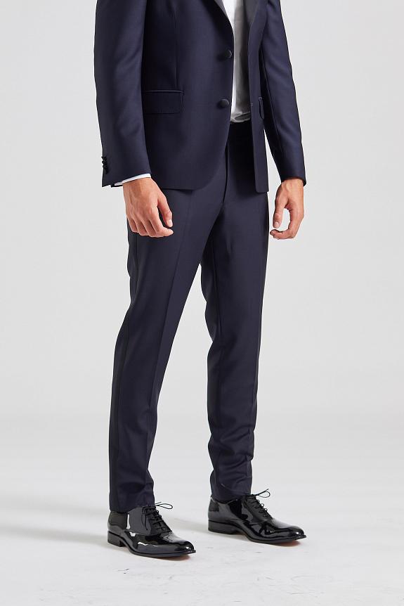 Oscar Jacobson Denz Tuxedo Trouser Navy