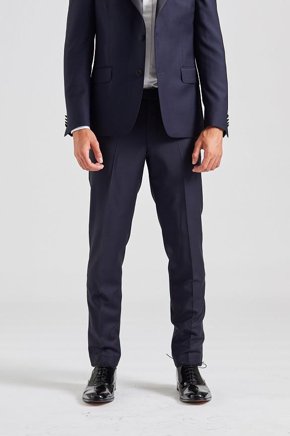 Oscar Jacobson Denz Tuxedo Trouser Navy