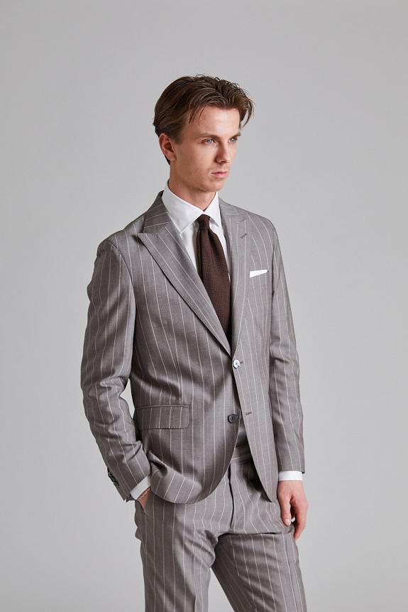 Oscar Jacobson Faron Dandy Suit Suede Brown-4