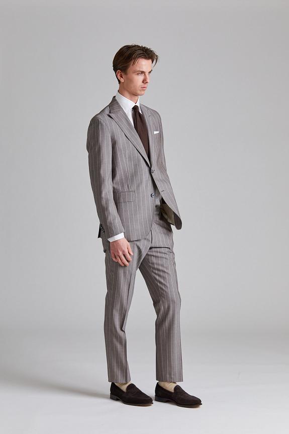 Oscar Jacobson Faron Dandy Suit Suede Brown-1