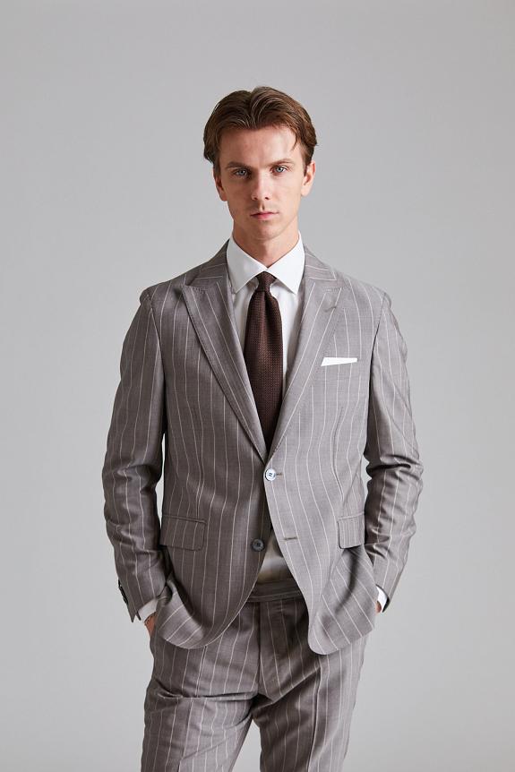 Oscar Jacobson Faron Dandy Suit Suede Brown-3