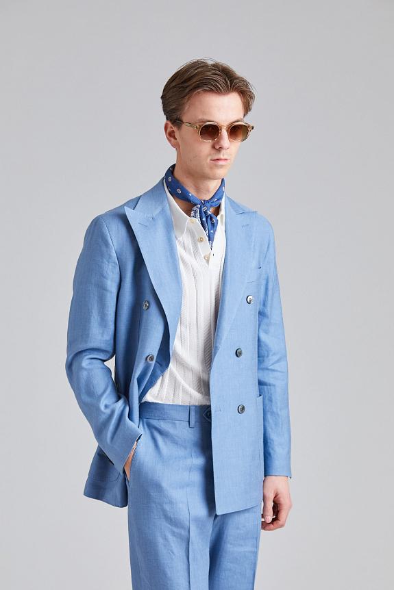 Oscar Jacobson Farris Del Suit Smog Blue-2