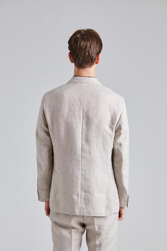 Oscar Jacobson Farris Patch Delon Suit Trench Beige-12