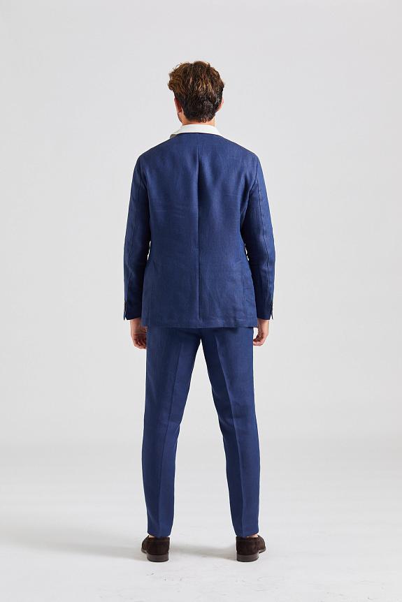 Oscar Jacobson Denz Trouser linen navy 