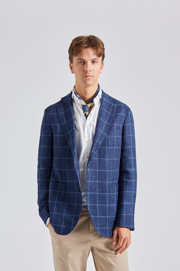 Oscar Jacobson Ferry Patch Soft Blazer Navy 