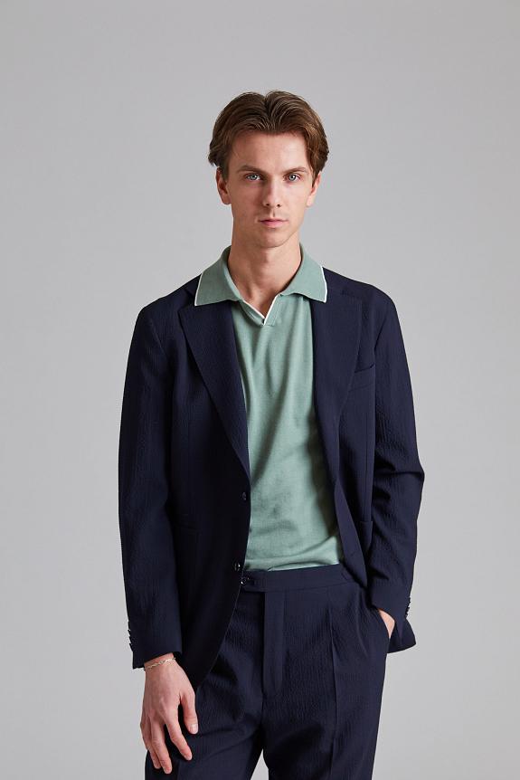 Oscar Jacobson Ferry Patch Soft Blazer Night Blue