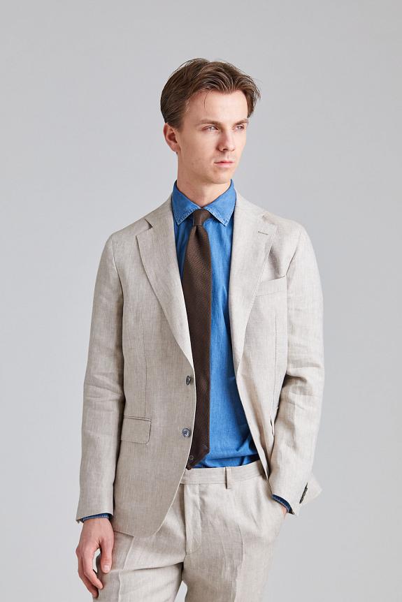 Oscar Jacobson Ferry Soft Blazer Trench Beige