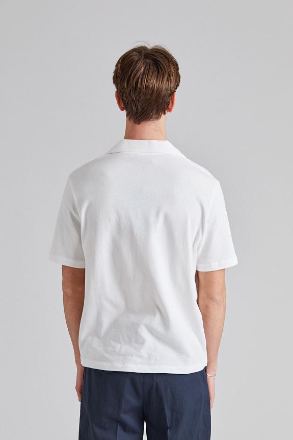 Oscar Jacobson Kirk Knitted Shirt Snow White-2