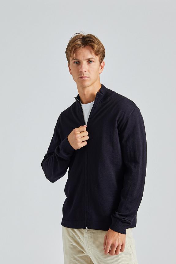 Oscar Jacobson Milou Cardigan Night Blue-3