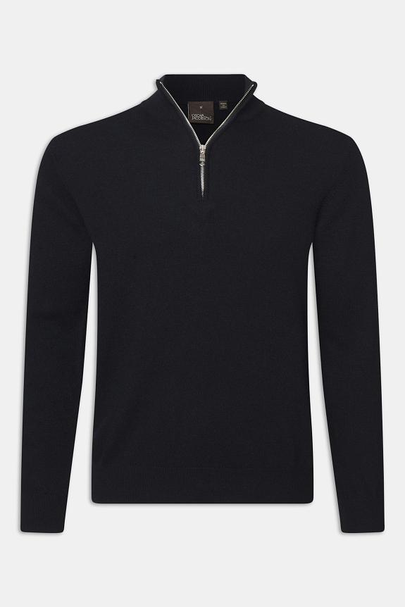 Oscar Jacobson Patton Half Zip Navy