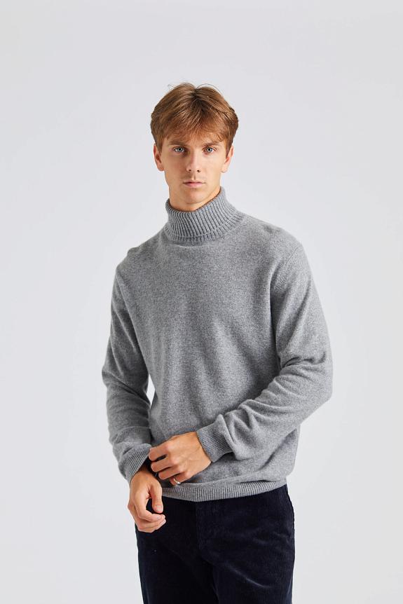 Oscar Jacobson Salim Rollneck Grey Melange