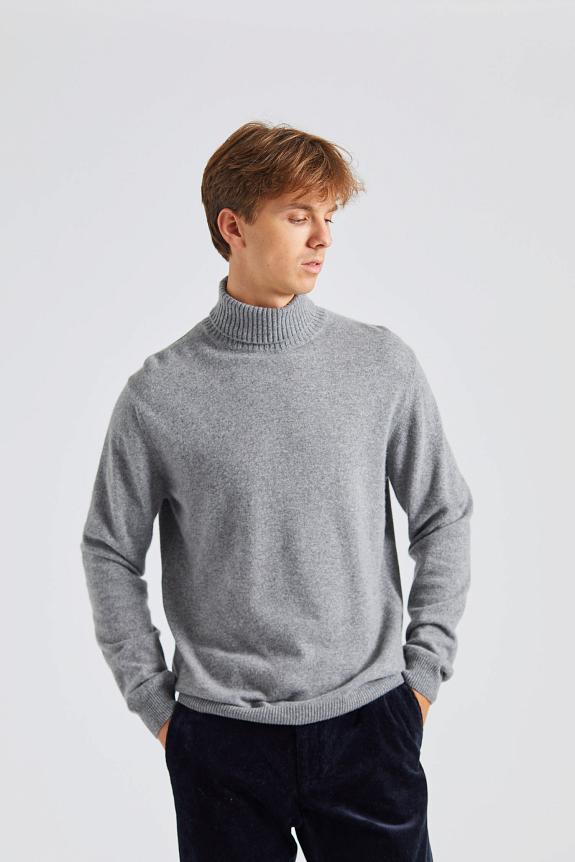 Oscar Jacobson Salim Rollneck Grey Melange