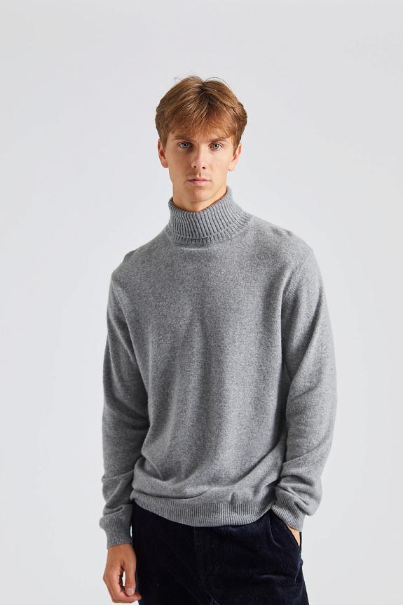 Oscar Jacobson Salim Rollneck Grey Melange