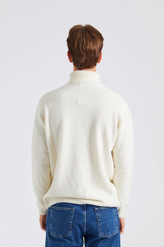 Oscar Jacobson Salomon Rollneck White Shell-2