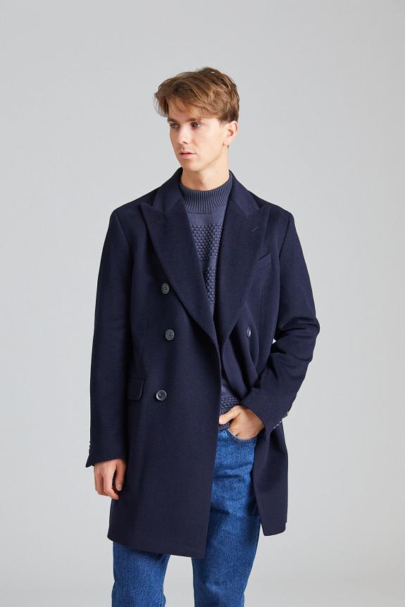 Oscar Jacobson Silvain DB Coat Navy-3