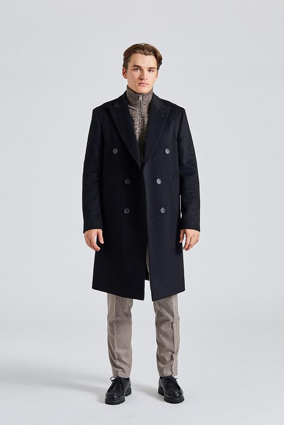 Oscar Jacobson Slater Coat Black-2