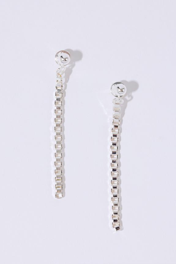 PEARL OCTOPUSS.Y Chain Earrings Silver