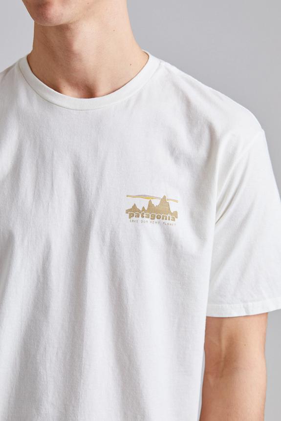 Patagonia 73 Skyline Organic T-Shirt Birch White-3
