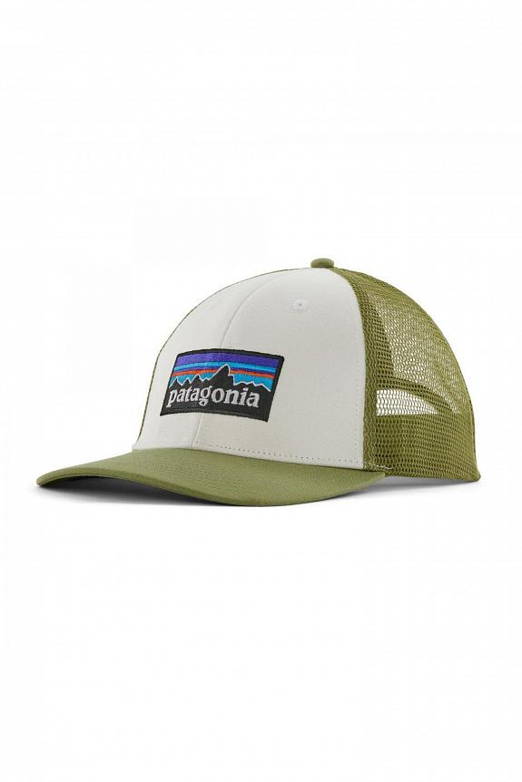Patagonia P-6 Logo LoPro Trucker Hat White