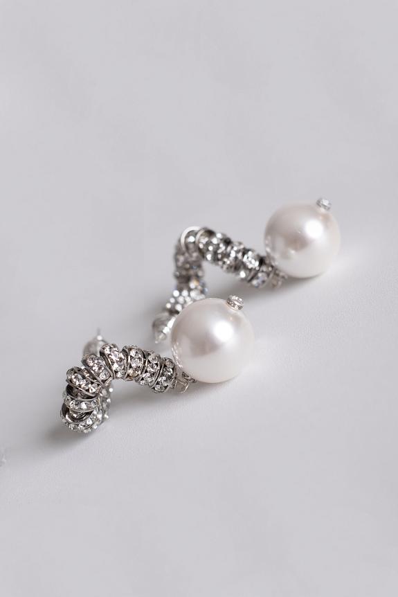 PEARL OCTOPUSS.Y Madonna Earrings Silver-1