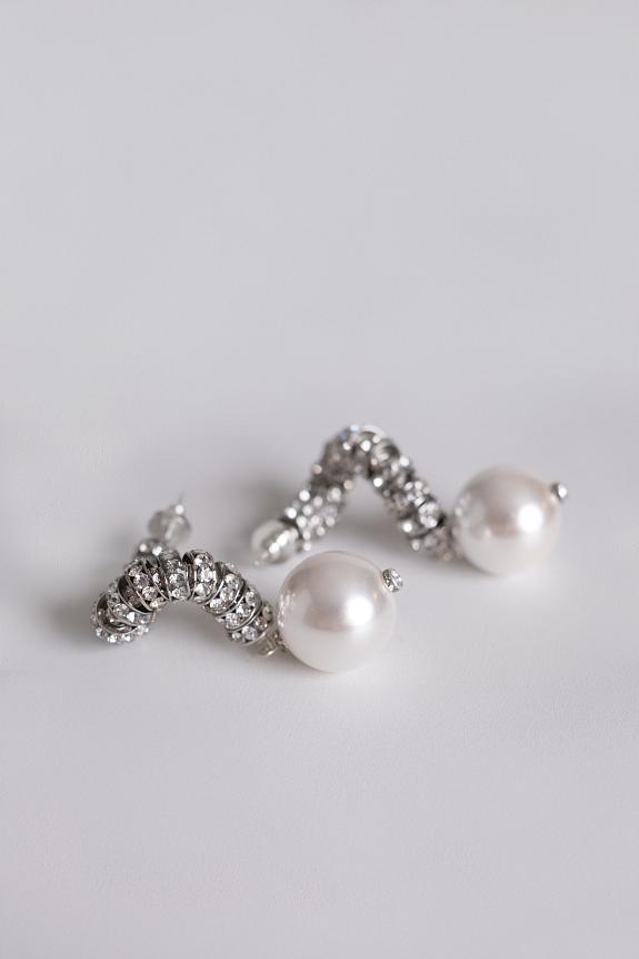 PEARL OCTOPUSS.Y Madonna Earrings Silver-2