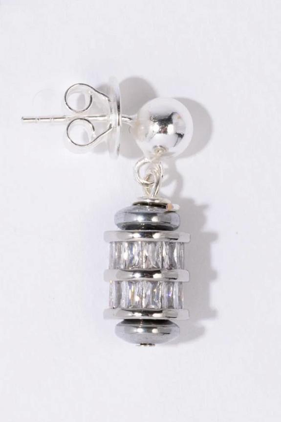 PEARL OCTOPUSS.Y Tiny Gemini Earrings Silver-1