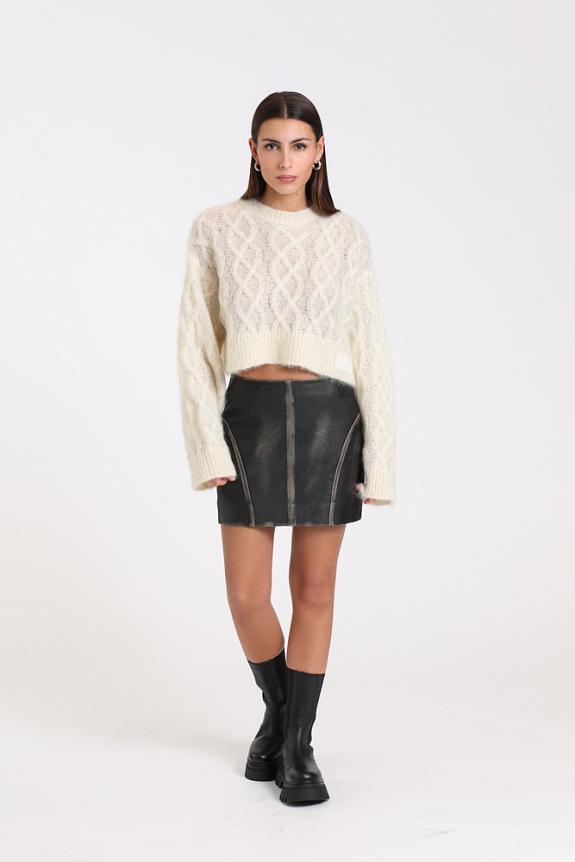REMAIN Jula Leather Skirt Demitasse-1